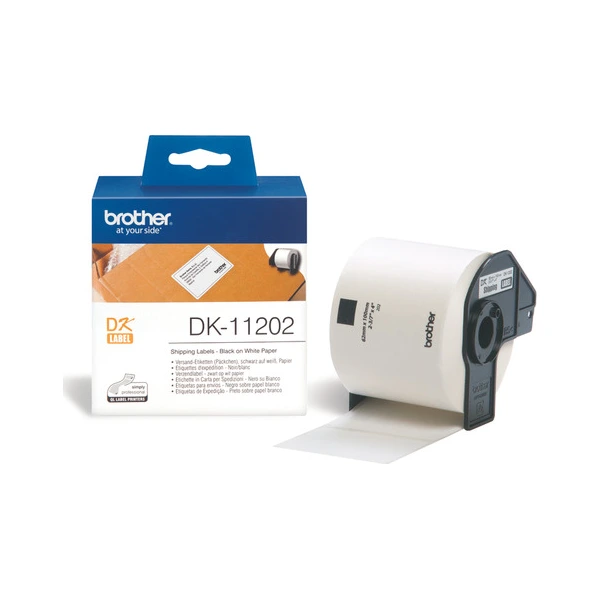 Brother兄弟牌 DK-11202 標籤帶 白底黑字 62x100mm
