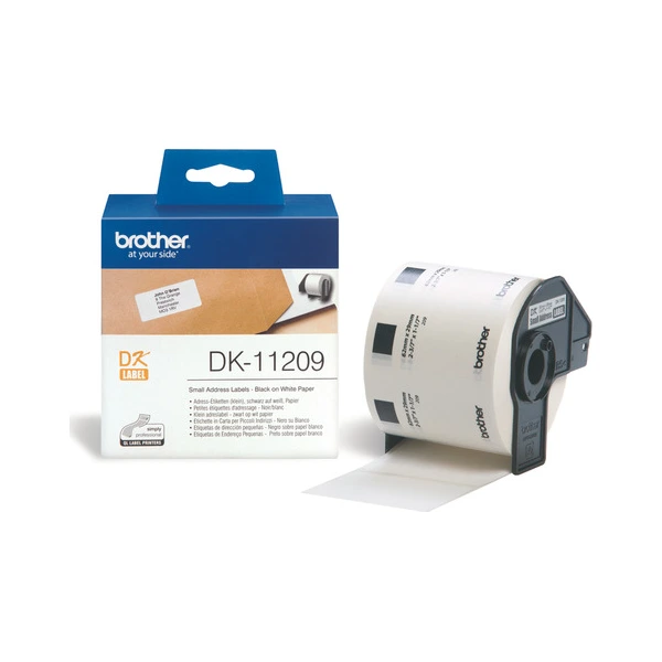 Brother兄弟牌 DK-11209 標籤帶 白底黑字 29mm x 62mm