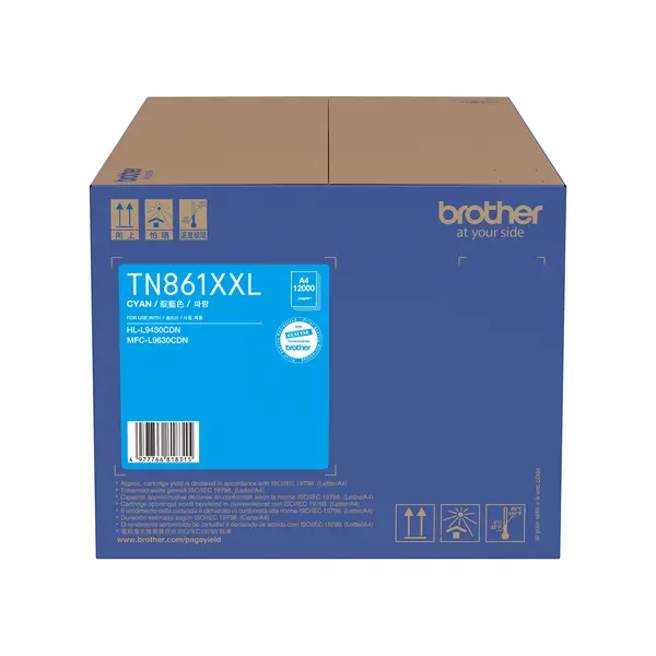 Brother兄弟牌 TN861 XXLC 超高容量藍色碳粉匣